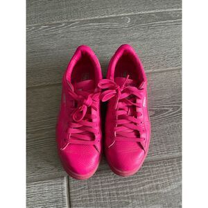 PUMA ROMA Hot Pink Sneakers Size 5.5 Youth
